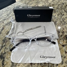 Gleyemor Blue Light Computer Glasses Oval Transparent New In Box picture