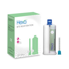 Hexa Dental Bite Registration Material Fast Set (50ml Cartridges + Mixing Tips) picture