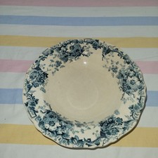 RARE Antique W.A.A. & Co. Eton Pattern Blue Floral Transferware Plate... picture