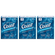 Coast Pacific Force Deodorant Bar Soap 3.2 oz, 24 Bars, 3 Packs picture