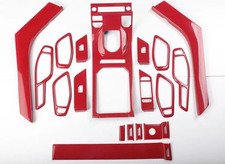 19PCS Red Carbon Fiber Car Interior Kit Cover Trim For Range Rover Evoqea 12-18 picture