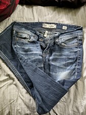 BKE Women’s Bootcut Jeans Medium Wash Blue Denim 5-Pocket Mid Rise Logo picture
