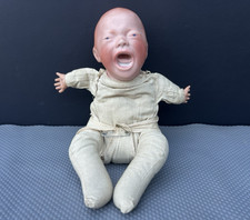 Antique German Bisque Character O.I.C. 255 by Kestner Crying Screaming Baby Doll picture