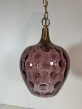 MCM FELDMAN CO. Bohemian Retro Swag Hanging Light Purple Bubble Glass picture