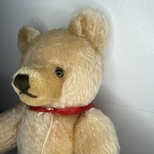Vtg Steiff Original Teddy Bear Mohair Light Gold Yellow 12