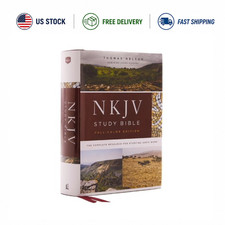 NKJV Study Bible, Hardcover, Full-Color, Red Letter Edition (Hardcover) picture