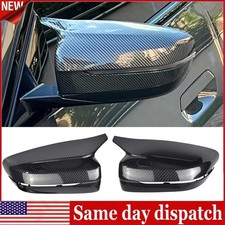 FOR 17-2021 BMW G30 G20 G11 G12 M STYLE CARBON FIBER SIDE MIRROR COVER CAPS US picture