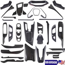 ABS Carbon Fiber Interior Center Trim Accessories For Corvette C8 Z51 Z06 20-25 picture