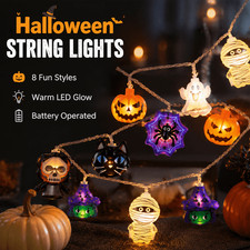 Halloween Themed String Lights 10‑LED Battery‑Powered Light String Decoration picture