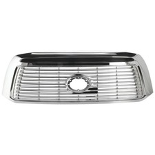 Grille For 10-2013 Toyota Tundra Chrome Shell w/ Silver Insert Plastic TO1200338 picture
