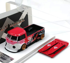 LMLF 1/64 RWB T1 Pickup Widebody #96 Red Diecast Car Model picture
