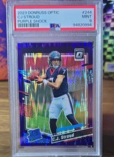 2023 Panini Donruss Optic - Rated Rookie C.J. Stroud #244 Purple Shock Prizm... picture