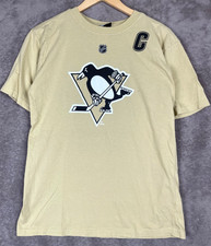 Pittsburgh Penguins Reebok Sidney Crosby T-Shirt XL (18/20) Gold #87 NHL Hockey picture