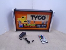 Tyco US-1 Electric trucking Slot car Store /Rec Room Light Up Display SIGN picture