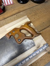 Vintage Simonds 26” Rip Hand Saw 5-1/2 PPI Original Etch Wood Handle USA picture