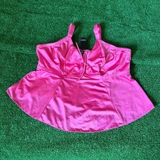 Torrid Pink Shine Flounce Triangle Cami Top Wire-Free Bralette Lingerie 00 NWT picture