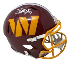 Terry McLaurin Signed Washington Commanders Full Size Replica Speed Helmet BAS picture