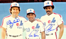 Gary Carter Tim Raines Andre Dawson Signed 8x10 Montreal Expos Photo JSA HOF COA picture