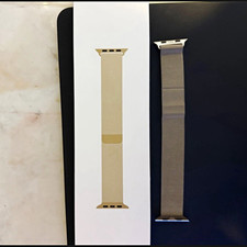 Apple Watch Gold Stainless Steel Milanese Loop Band Magnetic Closure picture