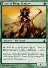 1x Elves of Deep Shadow Heavy Play MTG Magic - Kid Icarus - picture