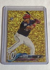 Juan Soto 2021 Chattanooga Aceo Gold Glitter Rookie Card picture