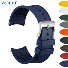 WOCCI Silicone Watch Band for Men, Quick Release Replacement Strap Width 20 22mm picture