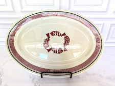 Pipestone Ancient Mimbreno Indian Oval Serving Platter 12.5