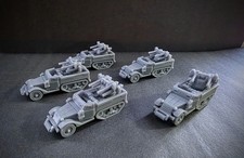 HO Scale U.S. M16 Half-track Platoon X5 1/87th scale ww2 picture