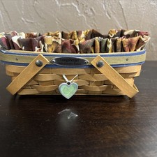 Longaberger 2009 Dresden Basket With Liner Protector And Tie On picture