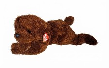 VTG Ty Classic Plush Toy Flopper The Chocolate Lab Dog 2000 Dark Brown 16