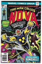 Nova 1 1976 Richard Rider Origin & 1st app Marvel Combined Shipping picture