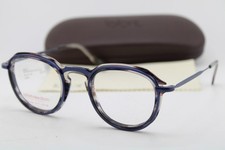 NEW JEAN LAFONT REEDITION RODEO 1057 BLUE GREY HAVANA AUTHENTIC EYEGLASSES 48-23 picture