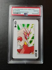 2006 Pokémon 10th Annv. P/C Blaziken BLUE-QUEEN OF CLUBS PSA 10 #160249989 picture