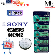 5 X PC SONY SR927SW 399 395 1.55V Coin Battery for Watch Exp Date 12-2030+ picture