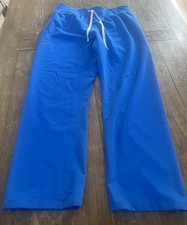 FIGS Livingston High Waisted Scrub Pants for Women Size XL Color Ceil Blue picture