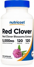 Nutricost Red Clover Blossoms Supplement (5000 mg Equivalent) 120 Capsules picture