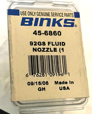 BINKS  MACH 1 GRAVITY GUN FLUID NOZZLE GS SERIES 1.2    54-6860 picture