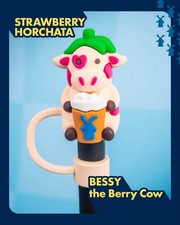 Dutch Bros Bessy The Berry Cow Straw Topper / Charm September 29 2026 picture