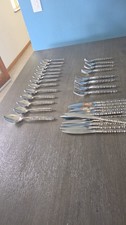Vintage S.S.S. By Oneida Stainless Steel Flatware Lot Of 74 Pieces picture