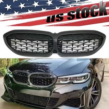 Carbon Fiber Front Kidney Diamond Grill Grille for 2019-2022 BMW G20 330i M340i picture