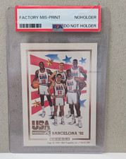 SkyBox 1992 Barcelona '92 USA Team Misprint Basketball Card picture