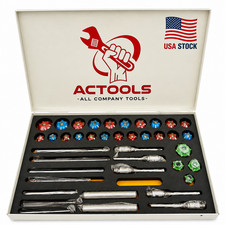 New Valve Carbide Seat Tipped Cutter 39 pcs Set For Vintage & Modern Car & Bikes picture
