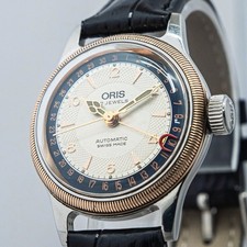 Vintage 1990s *NEAR MINT* ORIS Big Crown 7400 Auto Gold Pointer Date 31mm Men's picture