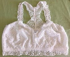 Women's MAURICES White Fully Laced Lined BRA Plus Size 0x (XL) New Without Tags picture