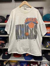 1990s New York Knicks T-Shirt Grey Reprint Unisex SHirt  AN49075 picture