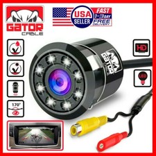 Car Rear View Backup Reverse Camera 170° CMOS 8 LED HD Night Vision Waterproof picture