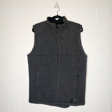 Smartwool Men's Echo Lake Wool Blend Full Zip Vest Medium Charcoal Gray Gorpcore picture