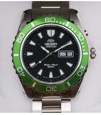 Orient Mako XL (RARE) - 21 Jewel Automatic Dive Watch w/Green Bezel - FEM75003B9 picture