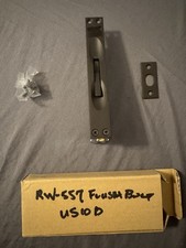 Rockwood 557 US10B Lever Extension Flush Bolt Wood Door Oil Rubbed Bronze NOS picture