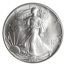 1992 $1 American Silver Eagle 1 oz Brilliant Uncirculated picture